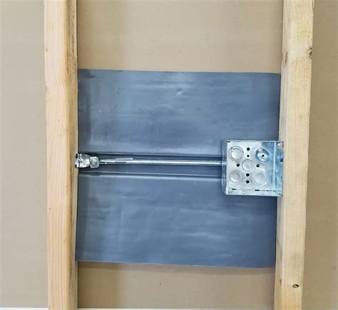 how to install lead backing on electrical outlet boxes|lead lined access panels.